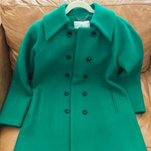 Milly of New York Green Wool Coat size 4